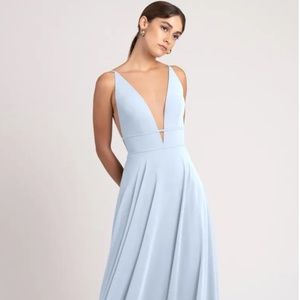 NWT Jenny Yoo Hollis Bridesmaid Dress, Whisper Blue, size 6
